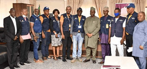 PMG/CEO Dr. Ismail Adebayo Adewusi with the CLRD Enforcement Team.