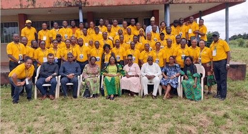 Nipost top management, with the State Regulatory Officers in group picture in Egbor, Benin city, Edo state.