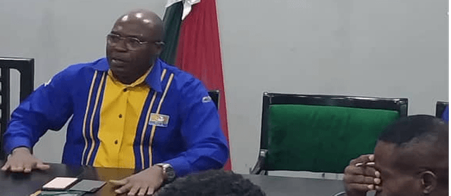 The General Manager Courier and Logistics Regulatory Department, Mr. Shonde G. Oludotun, welcoming the new investors